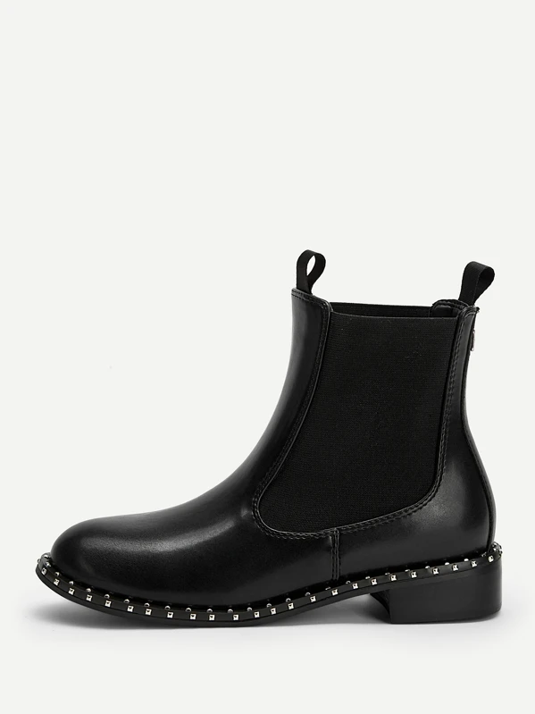 stud detail ankle boots