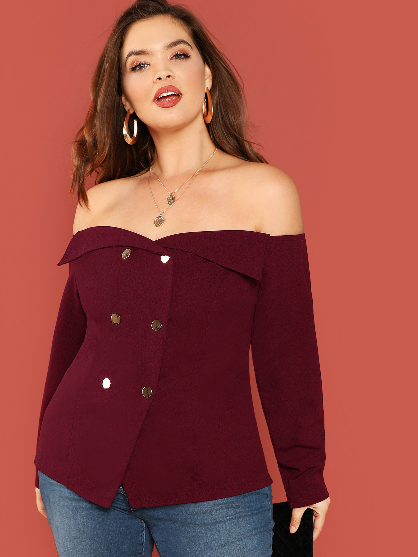 Kuwait official wholesale blank off the shoulder shirts wear clothes with tops