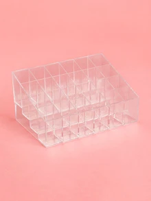 28 Grids Clear Lipstick Holder, 1pc Acrylic Lipgloss Lipstick Organizer And Storage Display Case For Lip Gloss, Plastic Makeup Organizer Lipstick Tubes, For Dresser, Bathroom, Vanity & Countertop,Room,Home,Bedroom,Bathroom,House,Pink Room,Living Room Decor,Travel Stuff,Gift Bag,Gifts For Mom,Dad,Men,Friends,Teacher,Birthday,Wedding,Desk,Shelves,Accessories,Gift Boxes,Funny Gift,Storage Bag,Room Decor, Bags,Makeup Bag,Vanity,Travel,Make Up Bag,Travel Essentials,Organizer,Storage,Travel Essential,Makeup Organizer,Makeup Bags,Make Up Organizer,Organiser,Toiletry Bag,Desk Organiser,Cosmetic Bag,Makeup Pouch,Make Up Organize,Vanity Accessories,Make Up Pouch,Make Up Bags,Jewellery Box,Pouch,Makeup Brush Holder,Brush Holder,Perfume Organiser,Pouch Bag - Clear - View 3