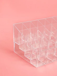 28 Grids Clear Lipstick Holder, 1pc Acrylic Lipgloss Lipstick Organizer And Storage Display Case For Lip Gloss, Plastic Makeup Organizer Lipstick Tubes, For Dresser, Bathroom, Vanity & Countertop,Room,Home,Bedroom,Bathroom,House,Pink Room,Living Room Decor,Travel Stuff,Gift Bag,Gifts For Mom,Dad,Men,Friends,Teacher,Birthday,Wedding,Desk,Shelves,Accessories,Gift Boxes,Funny Gift,Storage Bag,Room Decor, Bags,Makeup Bag,Vanity,Travel,Make Up Bag,Travel Essentials,Organizer,Storage,Travel Essential,Makeup Organizer,Makeup Bags,Make Up Organizer,Organiser,Toiletry Bag,Desk Organiser,Cosmetic Bag,Makeup Pouch,Make Up Organize,Vanity Accessories,Make Up Pouch,Make Up Bags,Jewellery Box,Pouch,Makeup Brush Holder,Brush Holder,Perfume Organiser,Pouch Bag - Clear - View 4