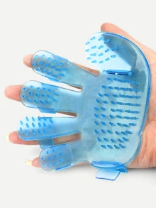 Five Finger Shampoo Massage Brush - Blue - View 2