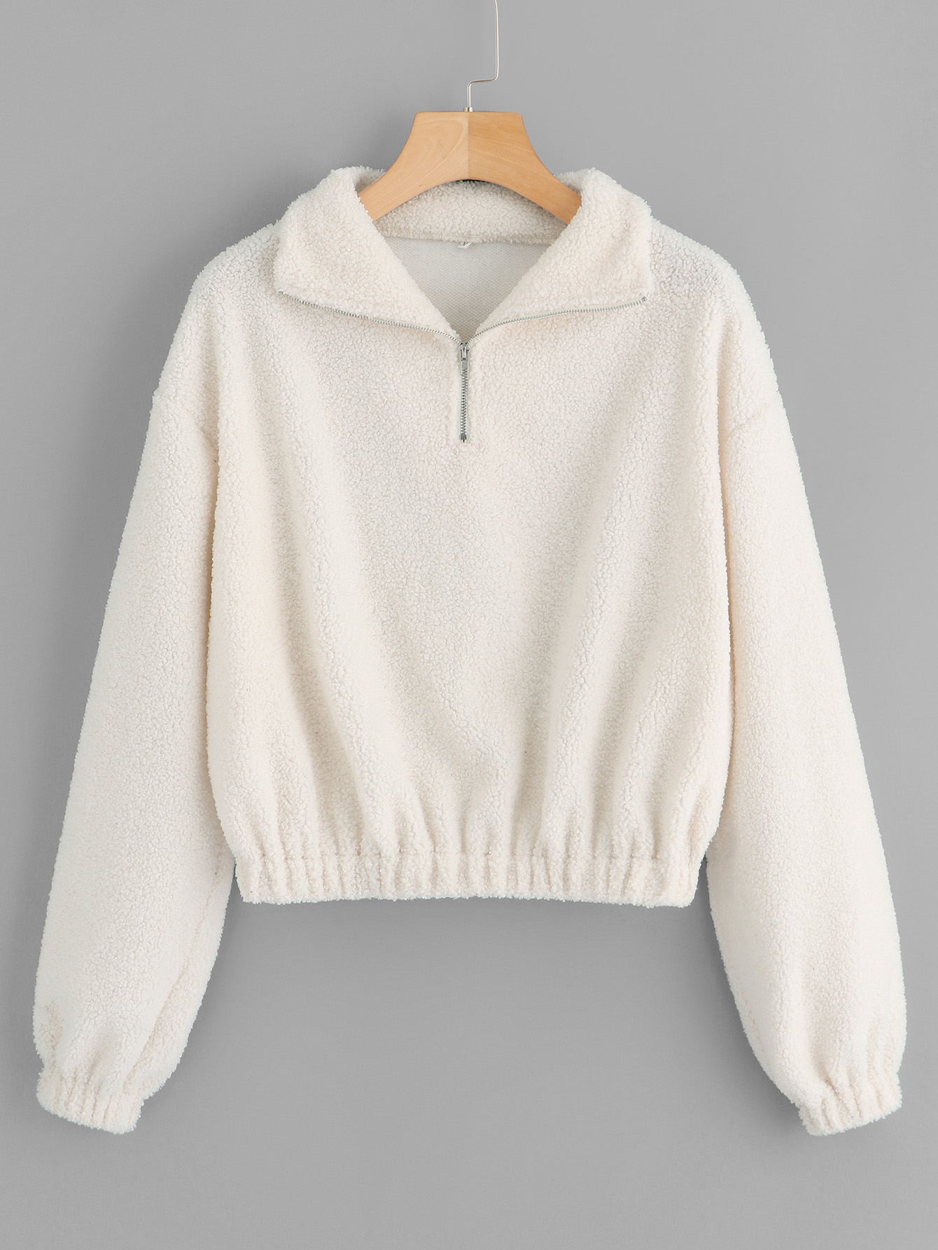 quarter zip teddy