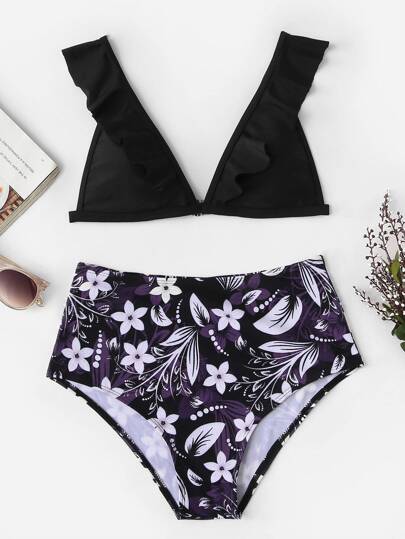 Floral Bikini Grande Azar Escote Al V WEbD9IeYH2