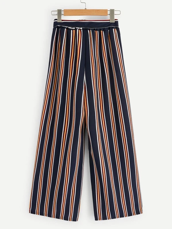 colourful striped trousers