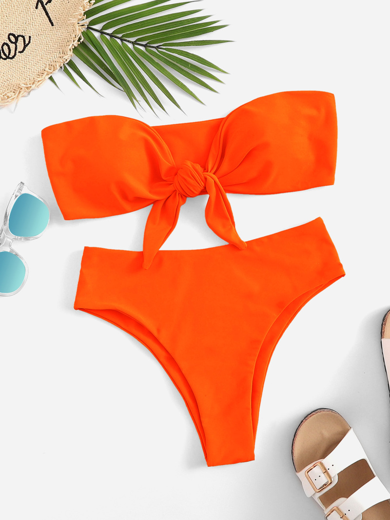 Bikini Bandeau Delantero Con De Set Nudo lFK31uc5TJ