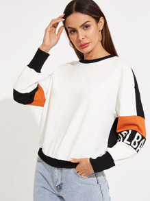 Cut and Sew Letter Pullover
