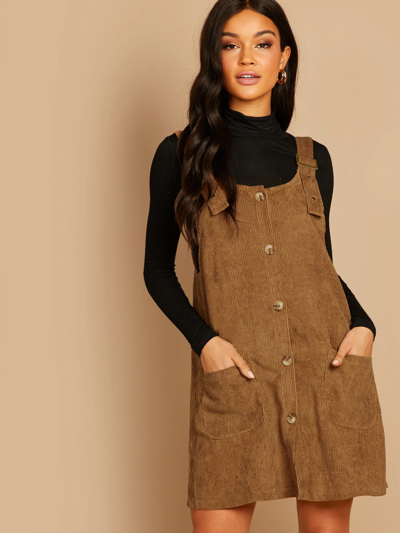 corduroy overall jumper