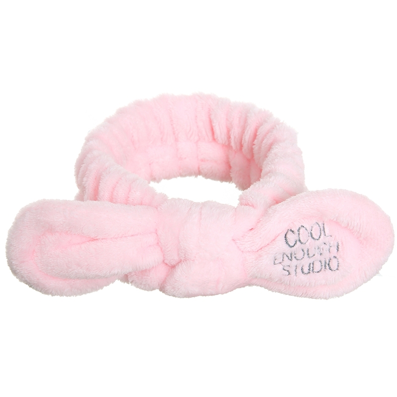 

Ear Detail Bath Headband, Baby pink