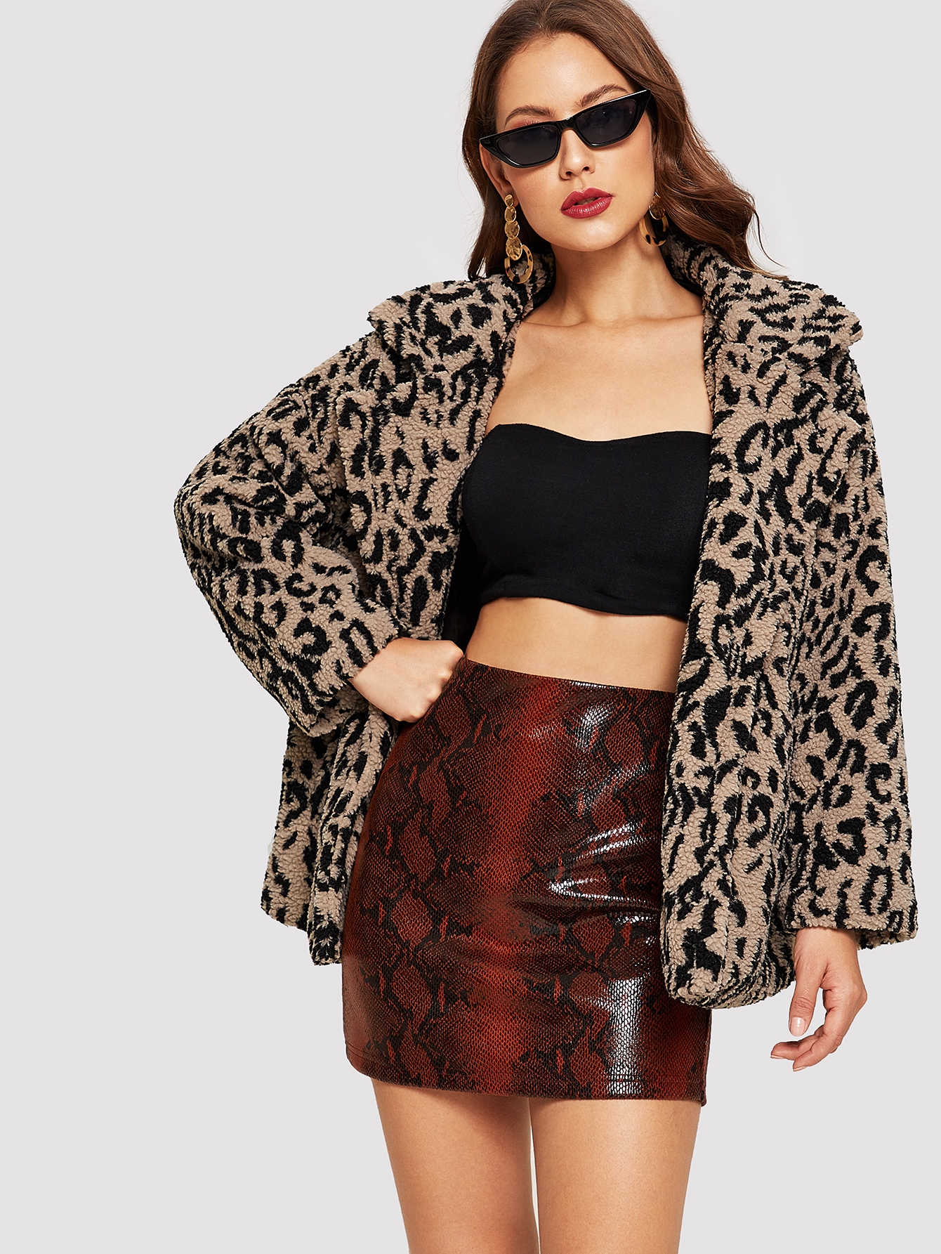 Cheetah teddy coat Clearance