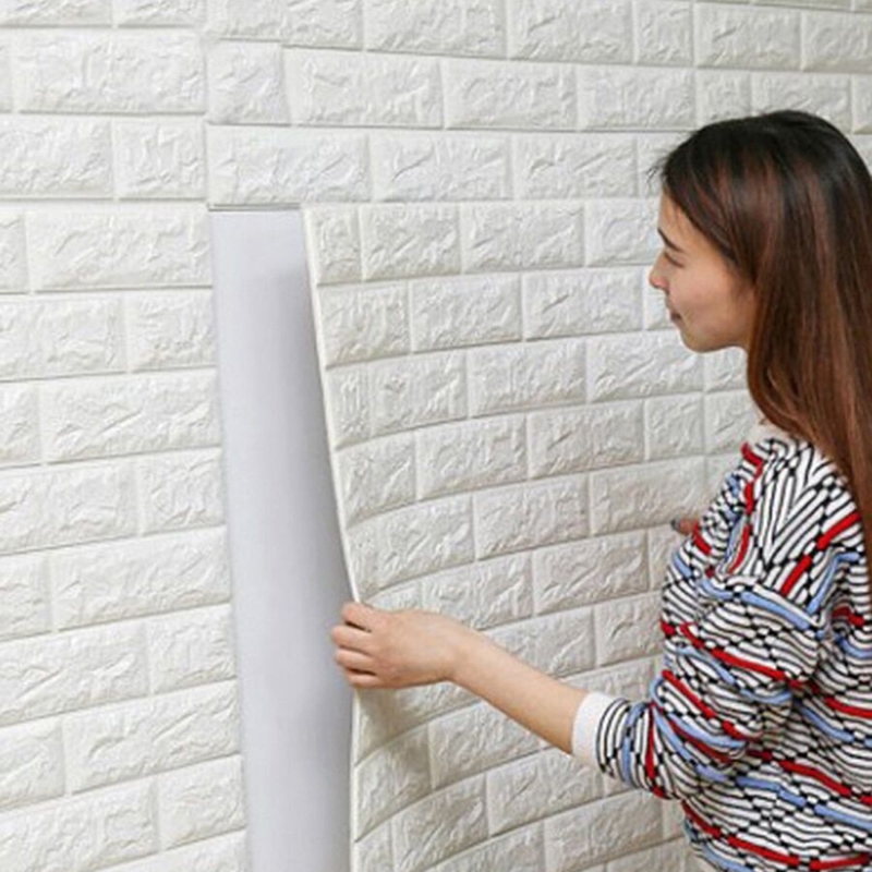

Ceramic Tile Pattern Wallpaper, White