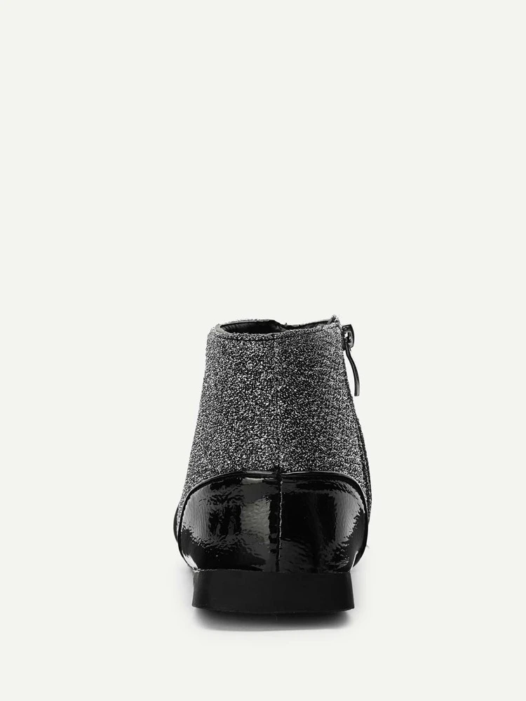 Baby sida dragkedja Glitter Ankel stövlar | SHEIN SE Baby sida dragkedja Glitter Ankel stövlar | SHEIN SE