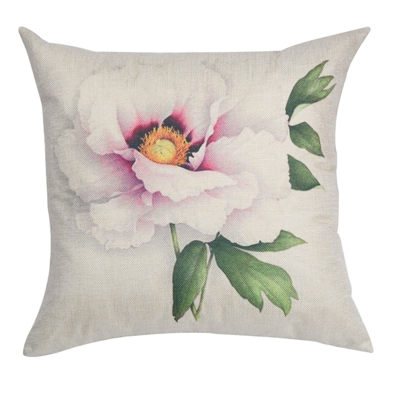 

Flower Print Pillowcase, Multicolor