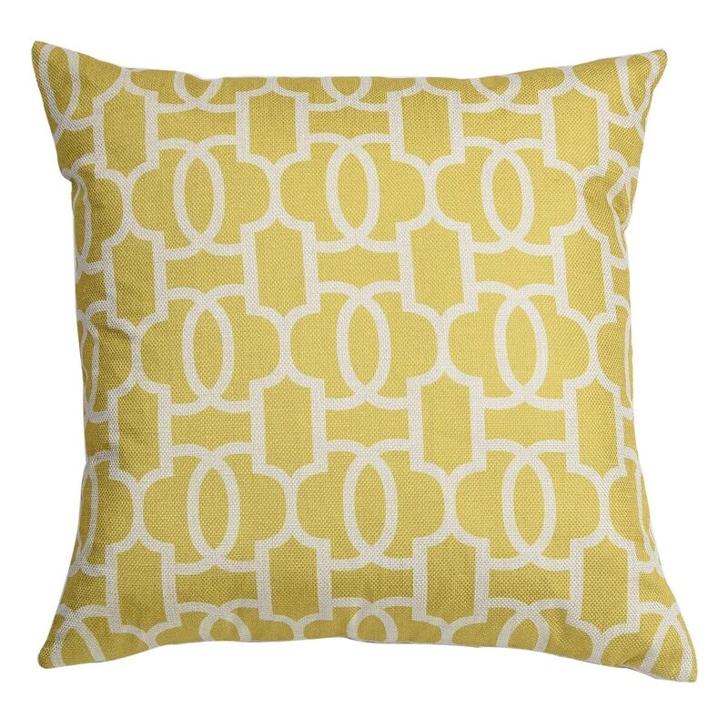 

Chain Pattern Pillowcase, Yellow