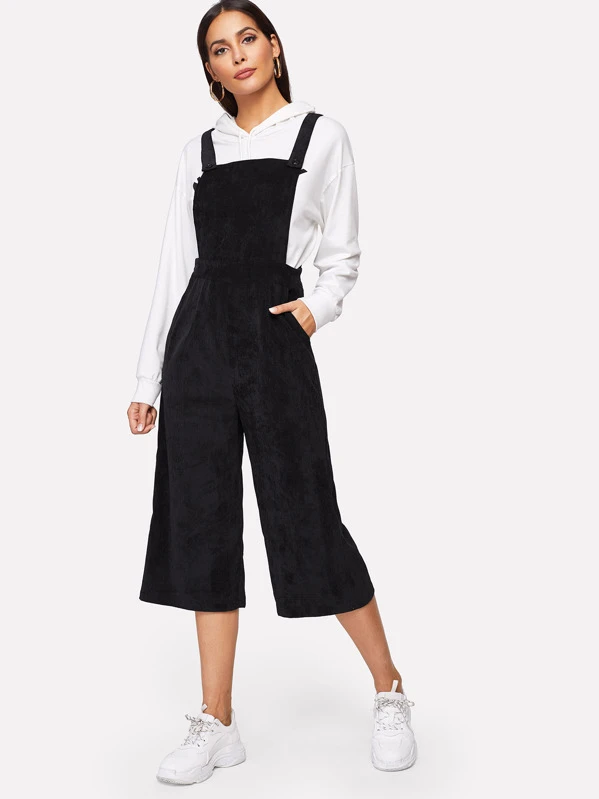 wide leg corduroy overalls