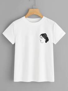 Figure Print Tee