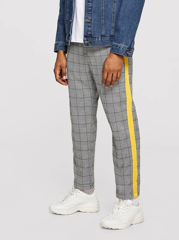 glen plaid pants mens