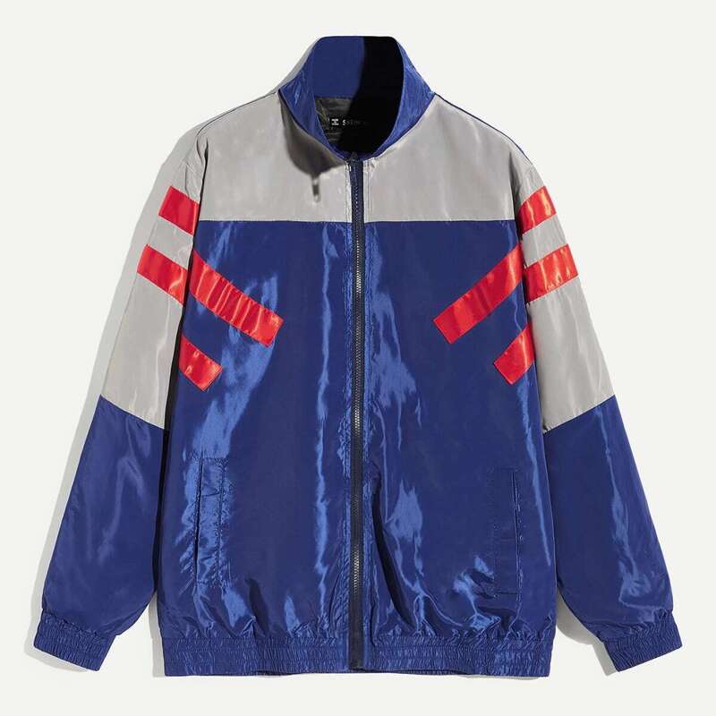 

Guys Color-Block Zipper Jacket, Multicolor