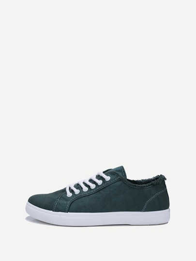 Men Lace-up Canvas Sneakers pictures