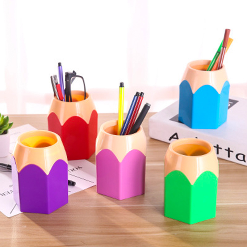 

Random Color Pencil Shaped Pen Holder 1pc