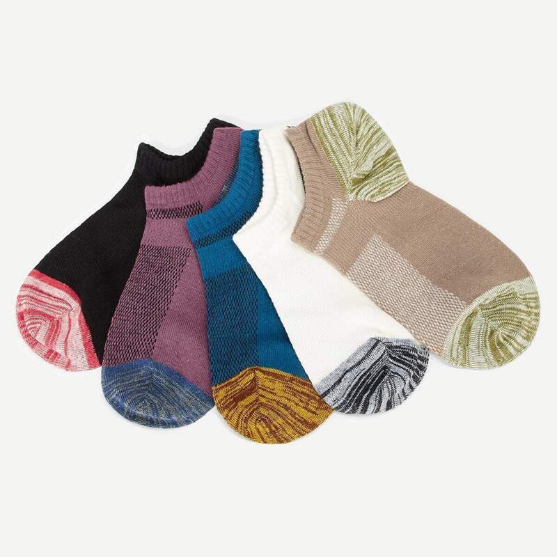

Guys Ankle Socks 5pairs, Multicolor