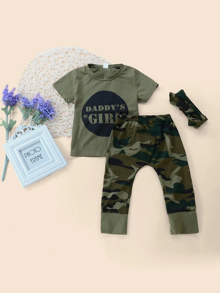 little girls camo pants