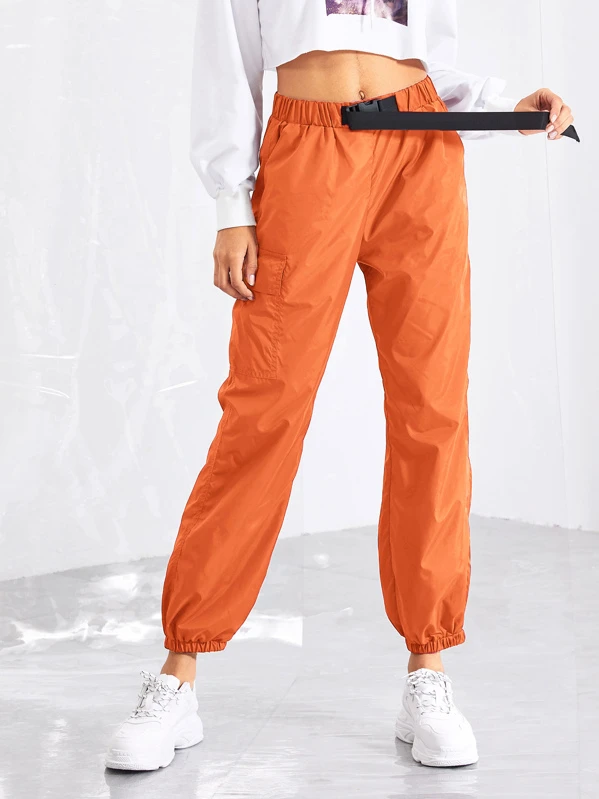 pants with belt buckle