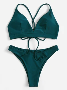 maillot de bain bleu pastel