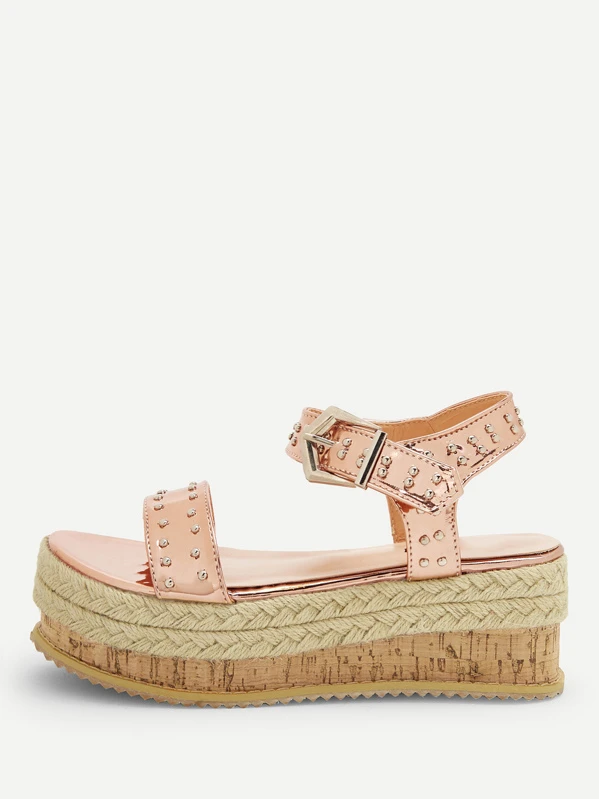 open toe espadrille sandals
