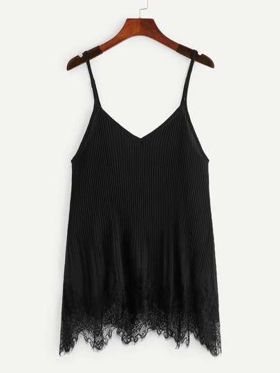 Contrast Lace Cami Top pictures