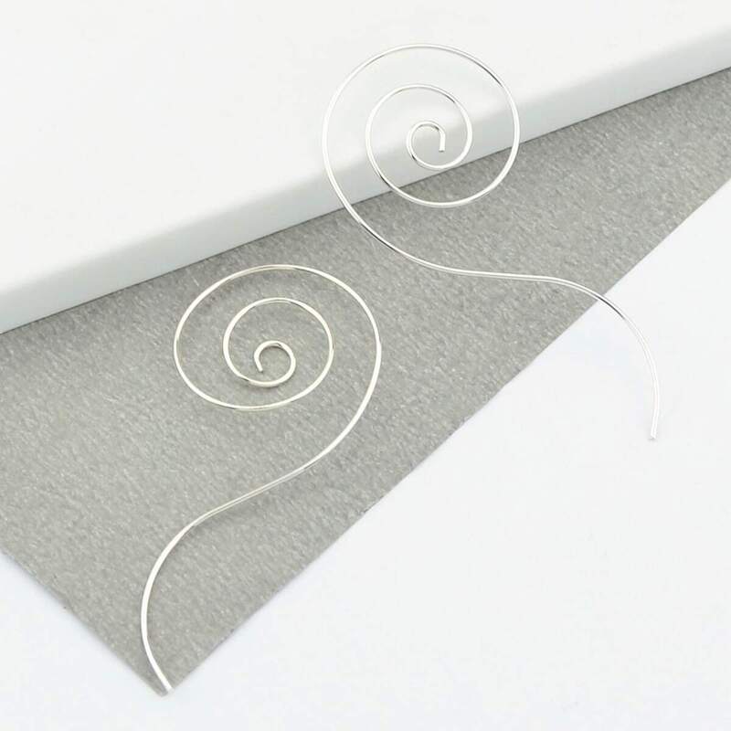 

Silver Geometric Circle Statement Hoop Earrings For Women