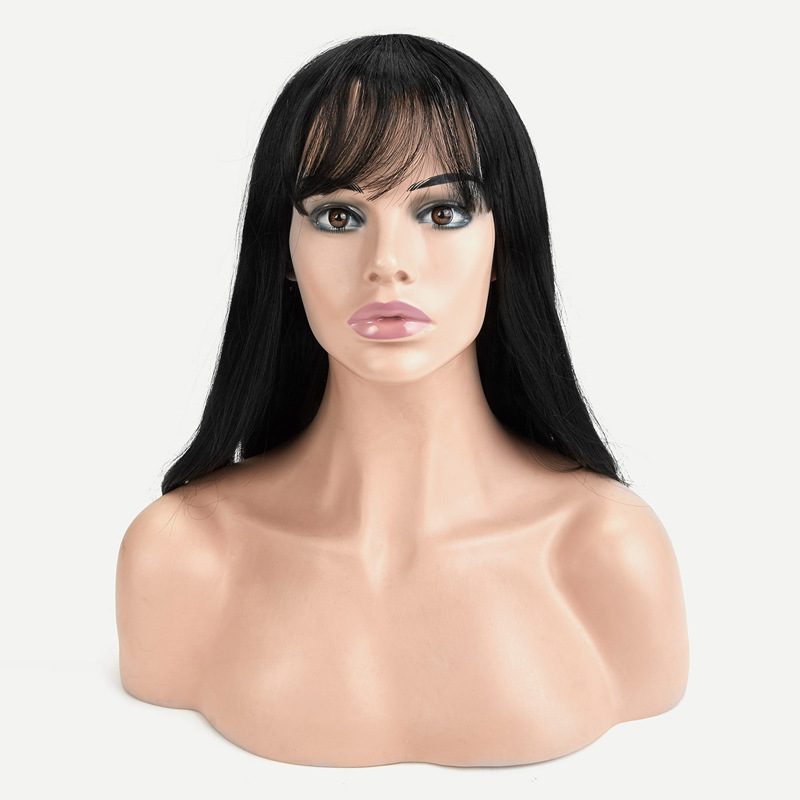 

Clip In Air Fringe Front Bangs, Black