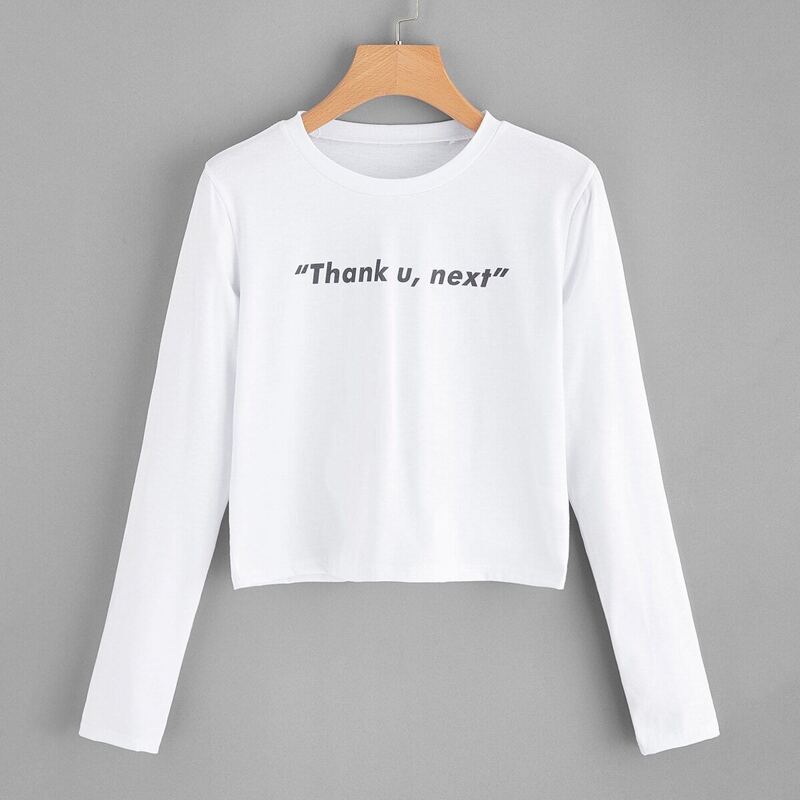 

Slogan Print Tee, White