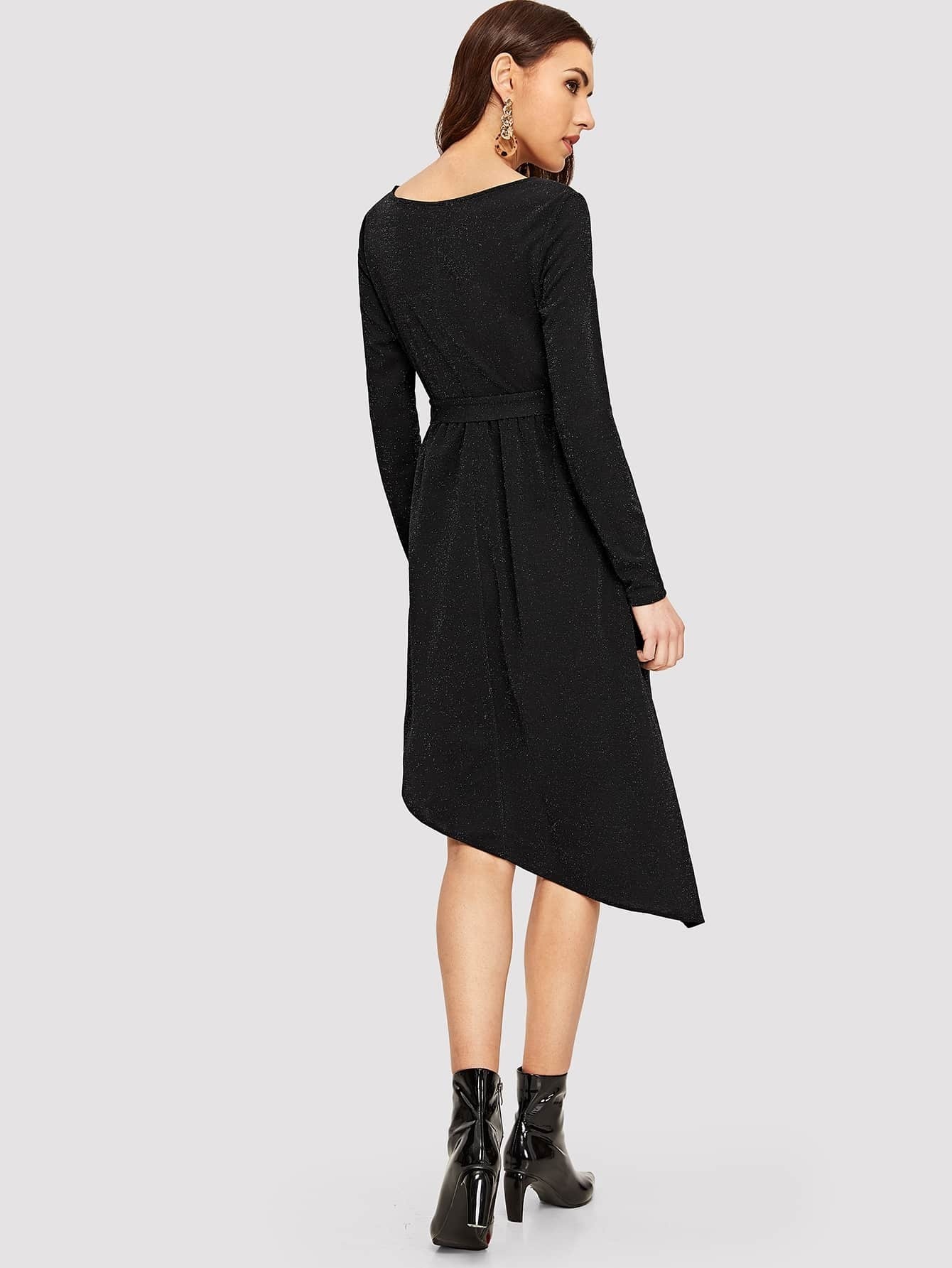 SHEIN Vestidos Cinta Liso Negro Fiesta | Mode de Mujer | SHEIN España