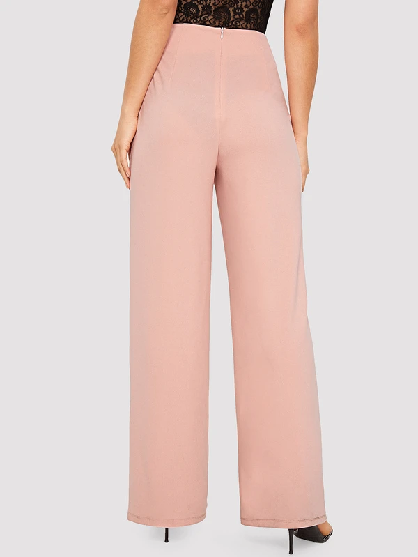 SHEIN Knot Waist Wide Leg Pants | SHEIN EUR