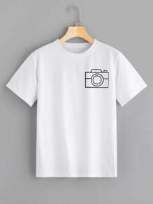 Camera Print Tee