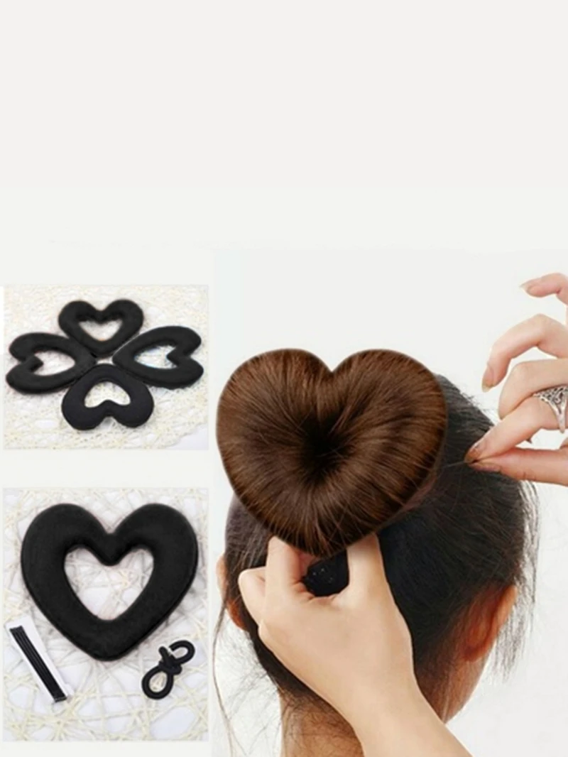 Heart Shaped Hair Bun Tool Set 8pack Romwe