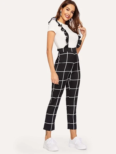 ruffle strap jumpsuit