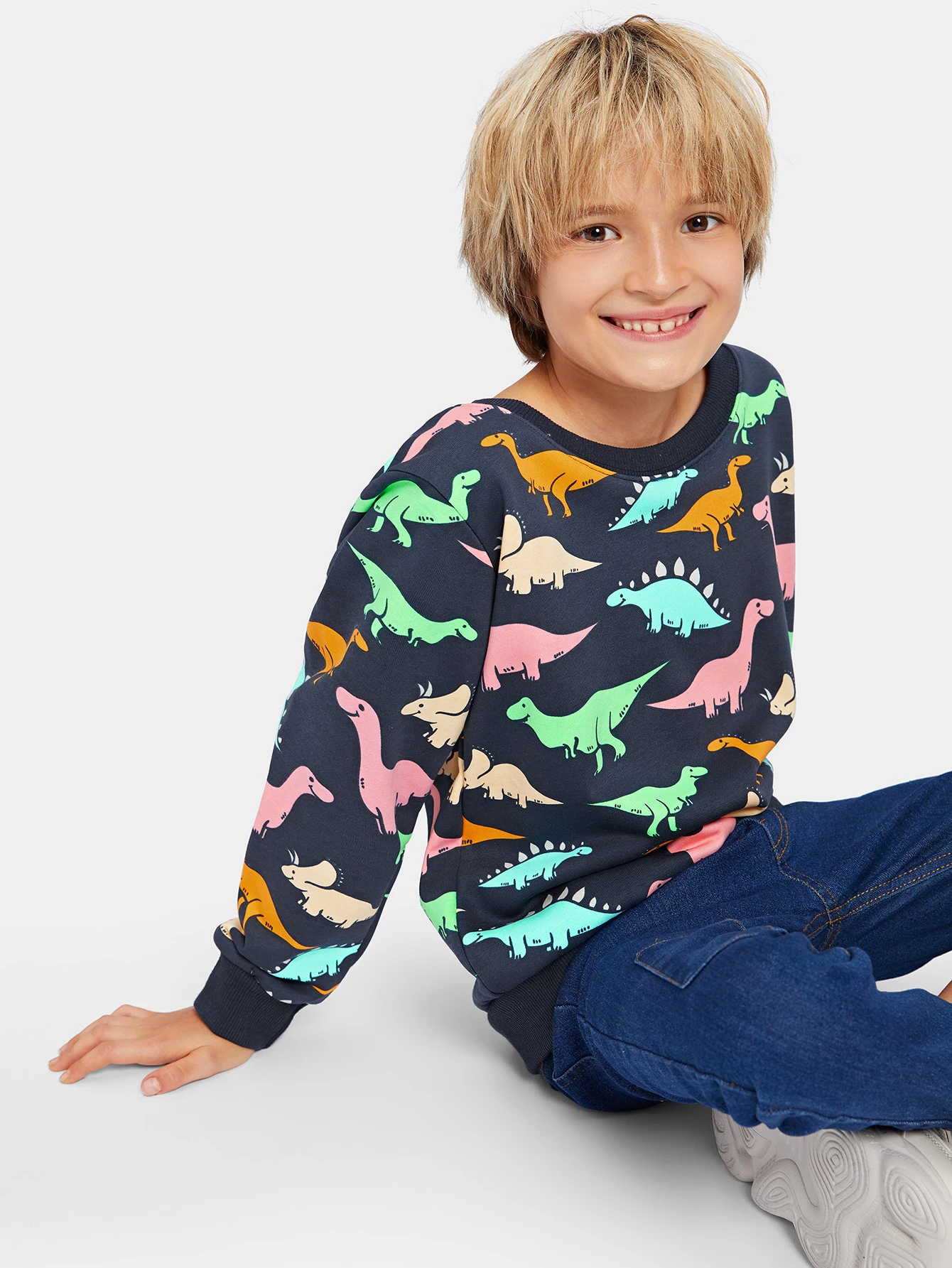 boys dinosaur sweatshirt
