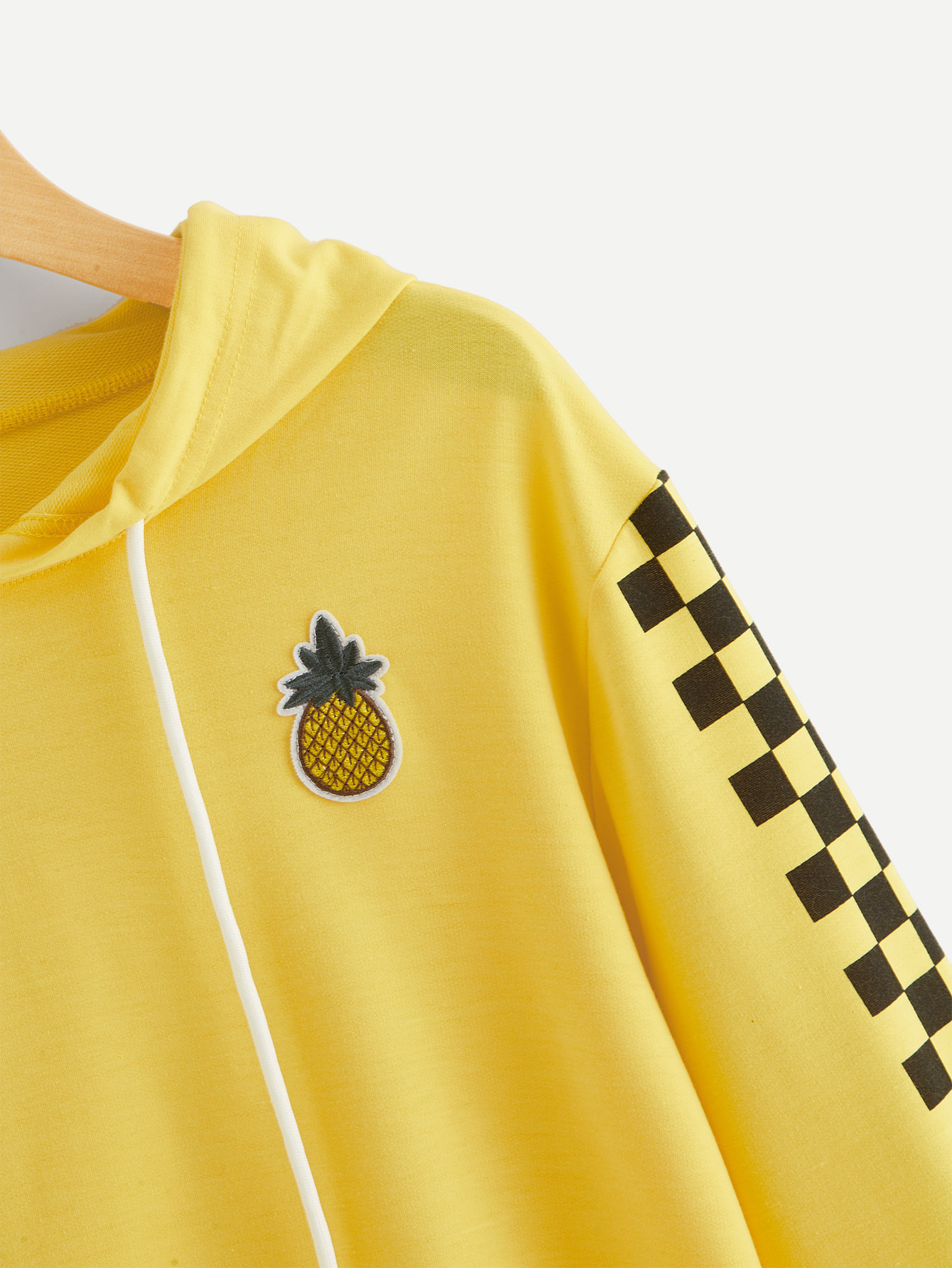 Pineapple crop top hoodie Clearance