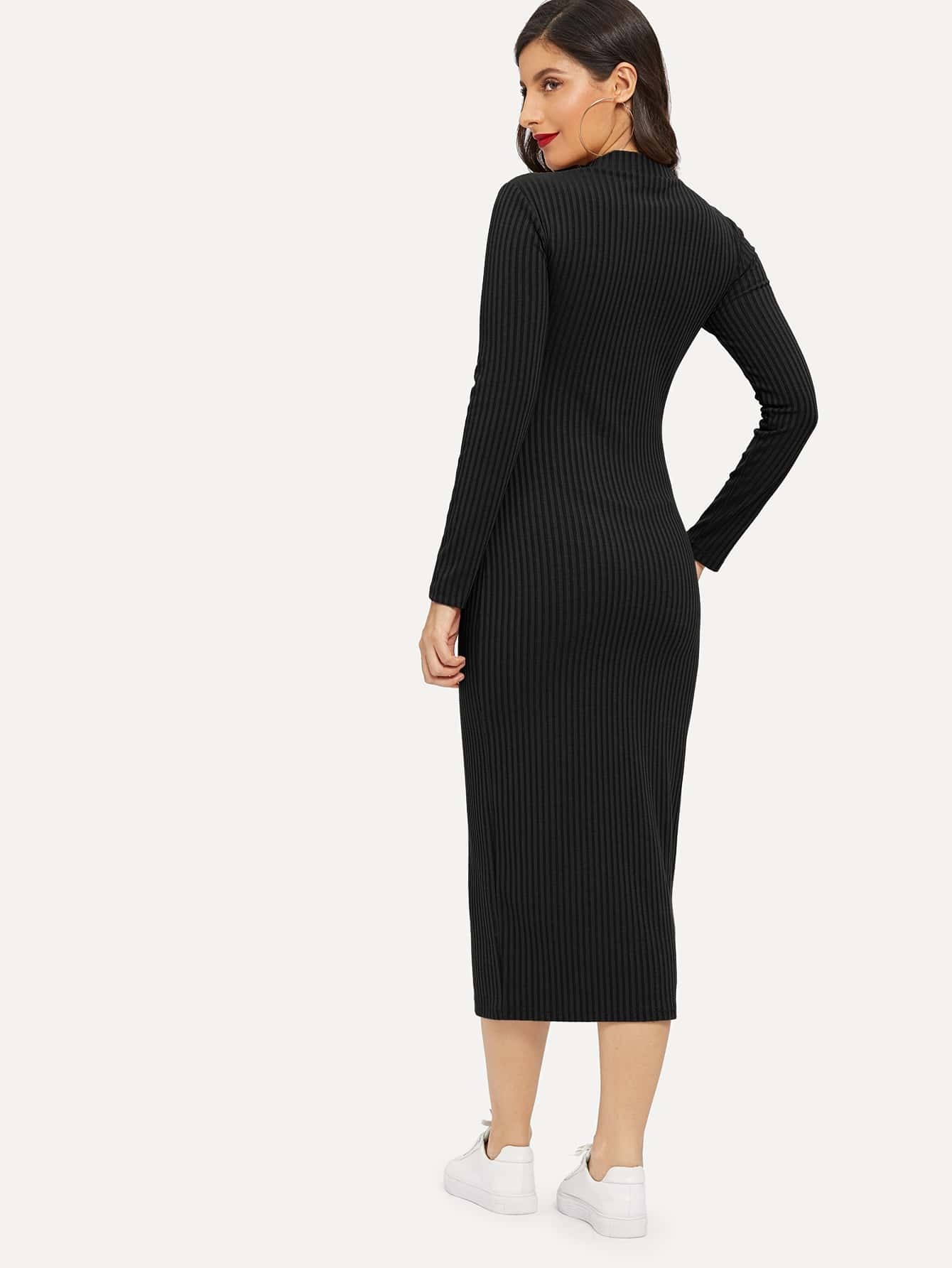xinva slim flare funnel dress