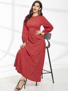 Bishop Sleeve Longline Dress