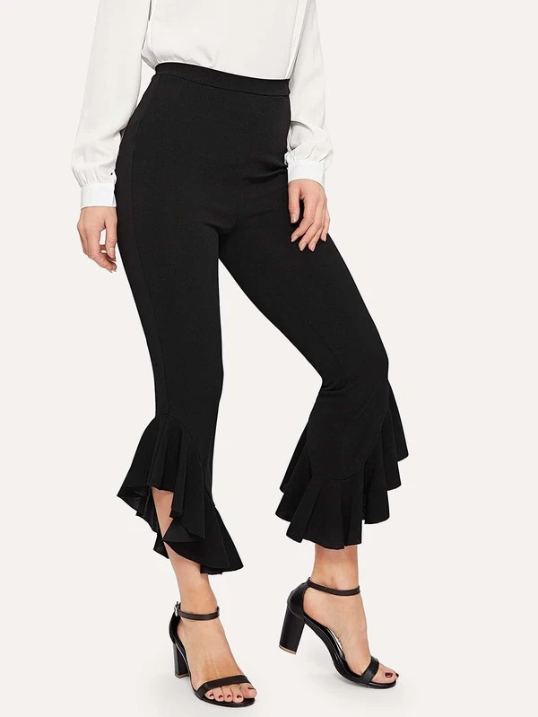 flare leg capri pants