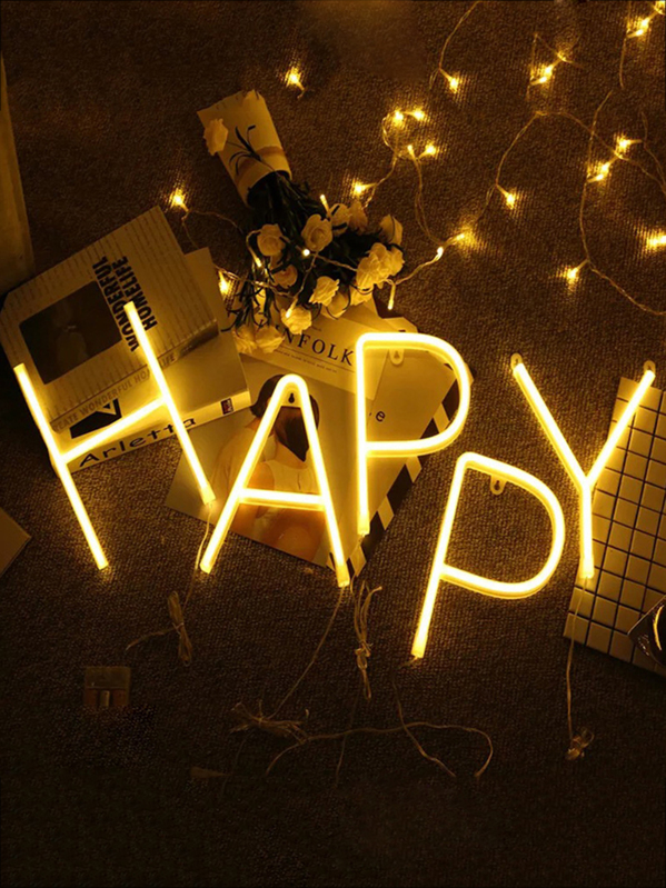 Alphabet Design LED Light 1pc SHEIN USA