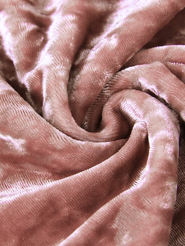 velvet contrast trim elastic waist shorts