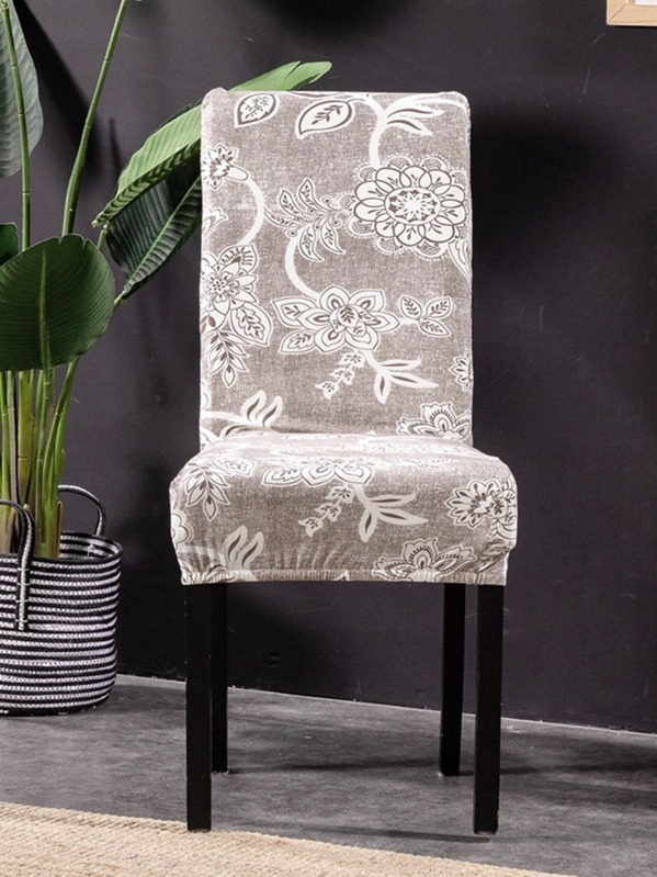 Chaise De Housse Imprimé Fleur Extensible Avec W9EHIY2D