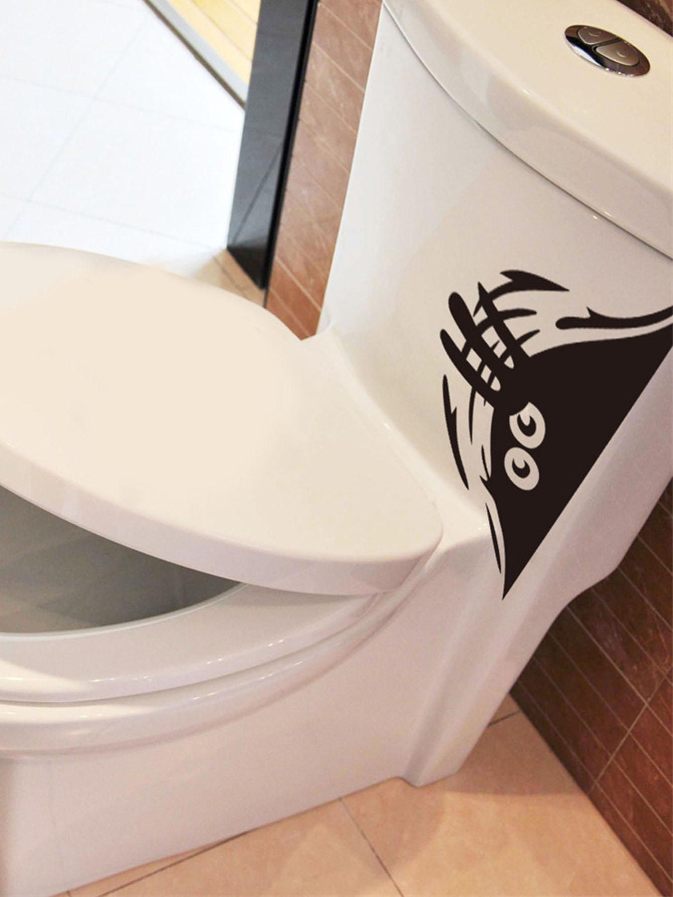 cartoon closestool sticker