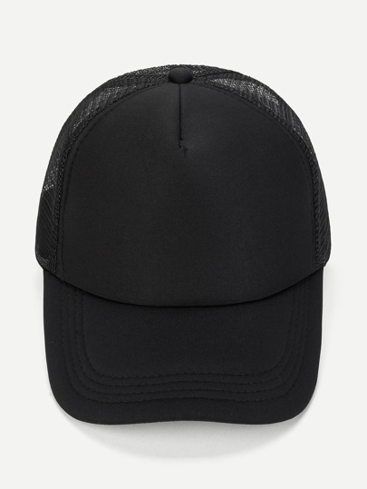 Guys Plain Contrast Mesh Baseball Cap