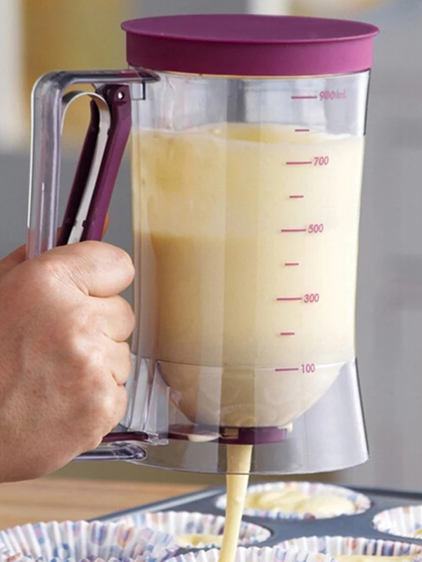 1pc Pancake Cupcake Batter Dispenser, Batter Separator Bakeware Maker With Measuring Label