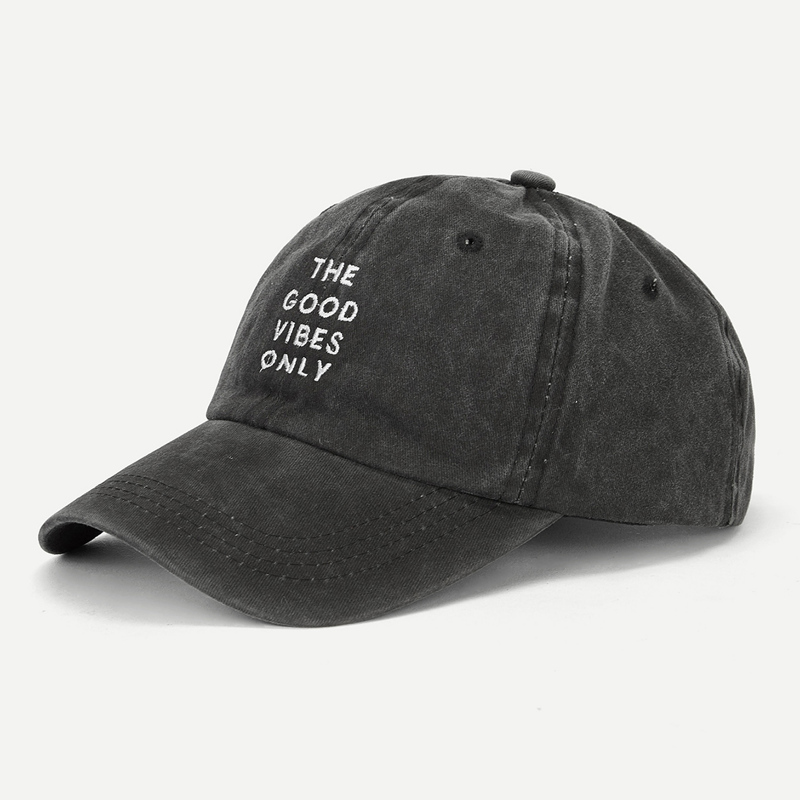 

Guys Letter Embroidery Baseball Cap, Dark grey
