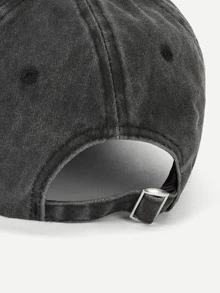 Men Letter Embroidery Baseball Cap - Dark Grey - View 4